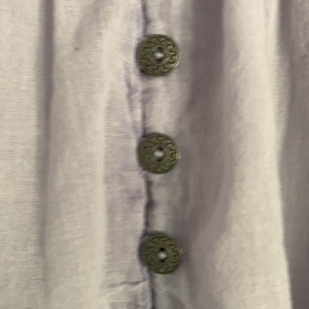 Free People light lavender peasant blouse - Picture 3 of 4